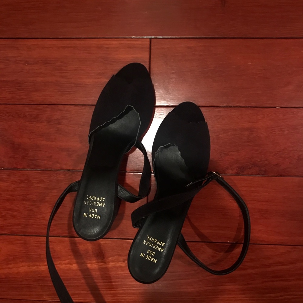 American Apparel Buckle Heel